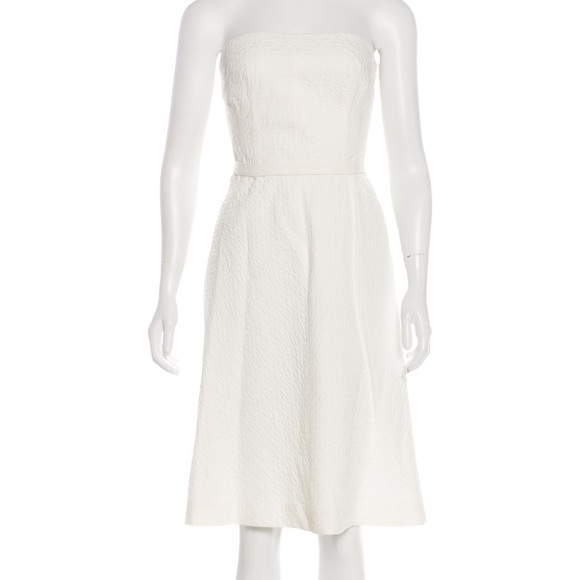 Piazza Sempione matelassé strapless dress